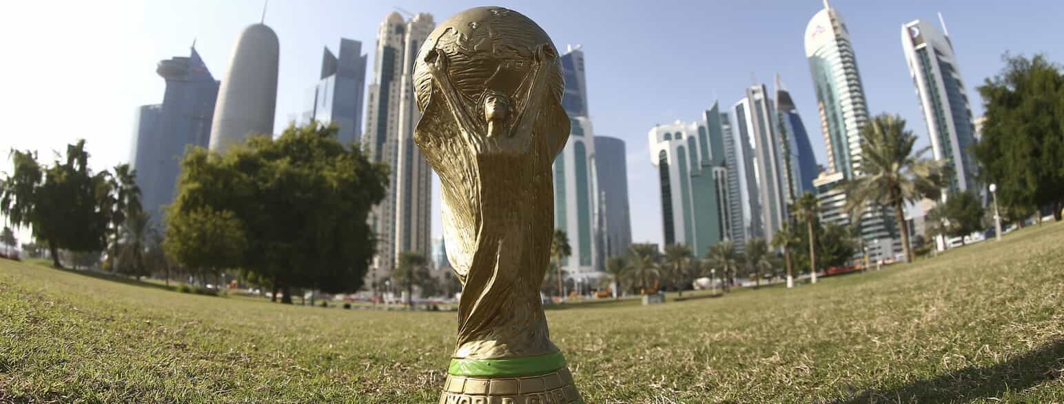 VM-pokalen foran skyskraberne i Doha i Qatar