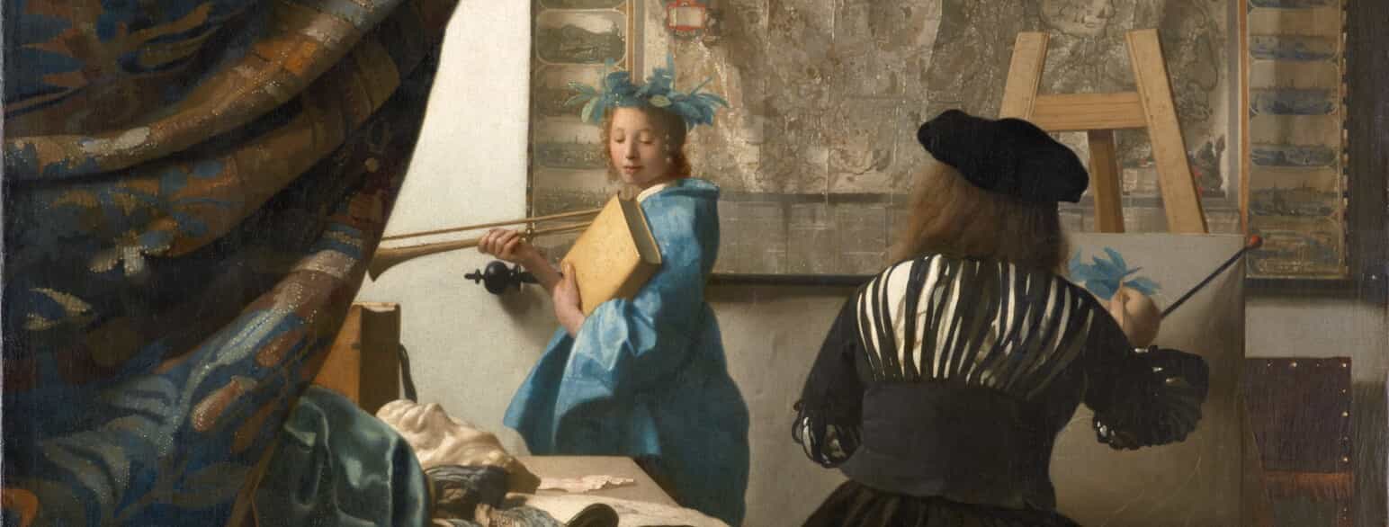 "Allegori over malerkunsten", ca. 1667. Olie på lærred, 120 x 100 cm.