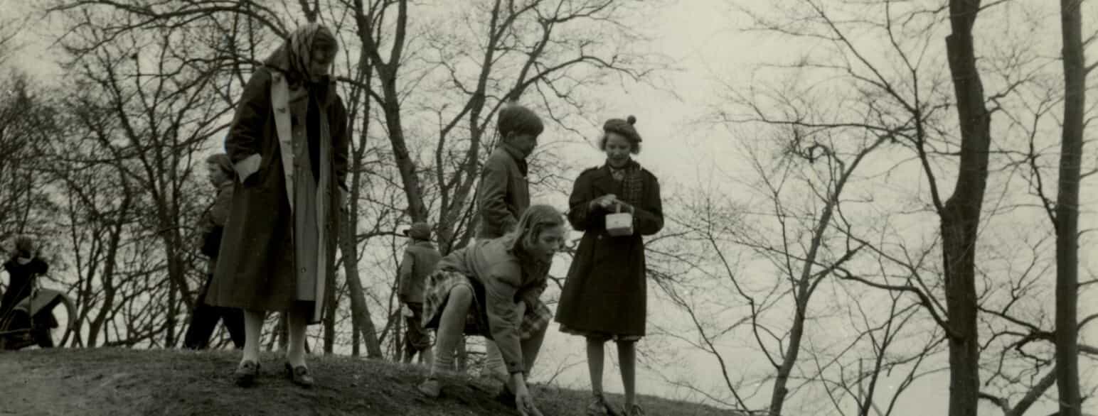 Der trilles æg i Dragør påskesøndag 1954