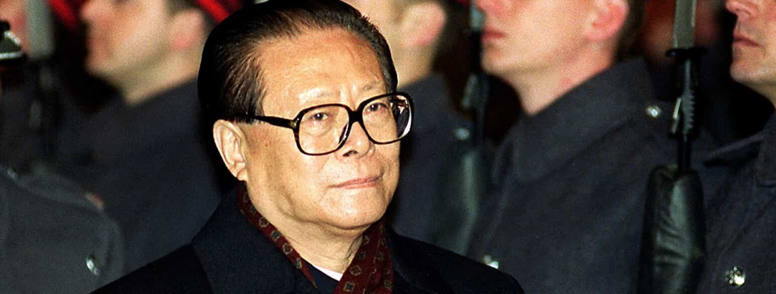 Præsident Jiang Zemin under et statsbesøg i Storbritannien i oktober 1999