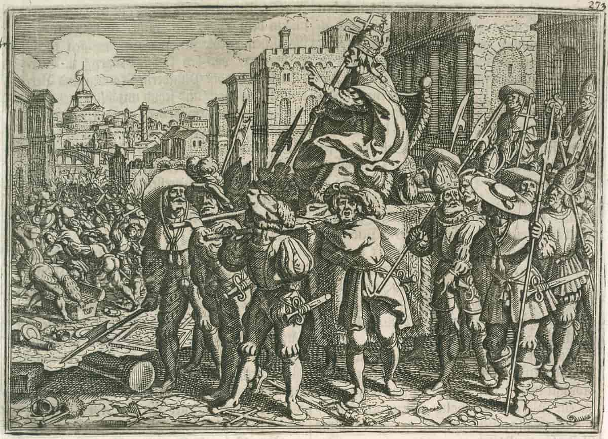 Plyndringen af Rom, af Merian.