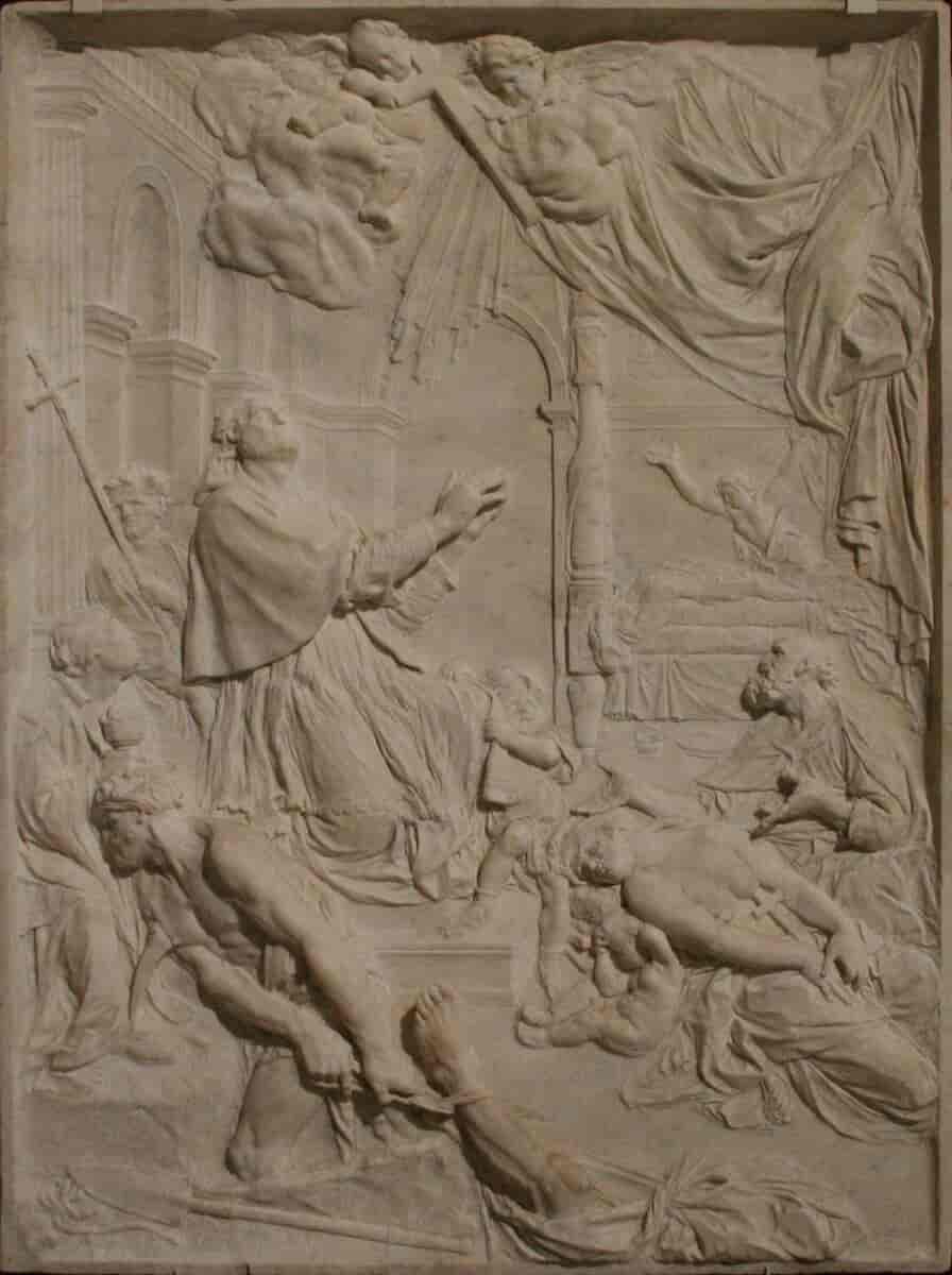 Pugets relief af pesten i Milano.