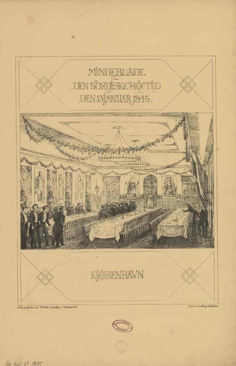 "Mindeblade om den Nordiske Høitid den 13. Januar 1845"