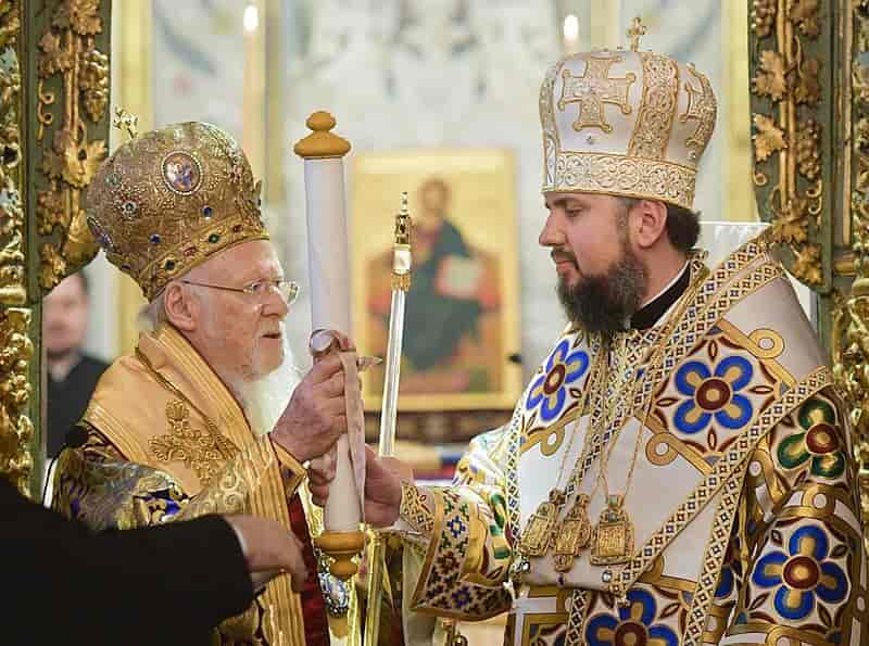 Metropolit Epifanij og patriark Bartholomæus