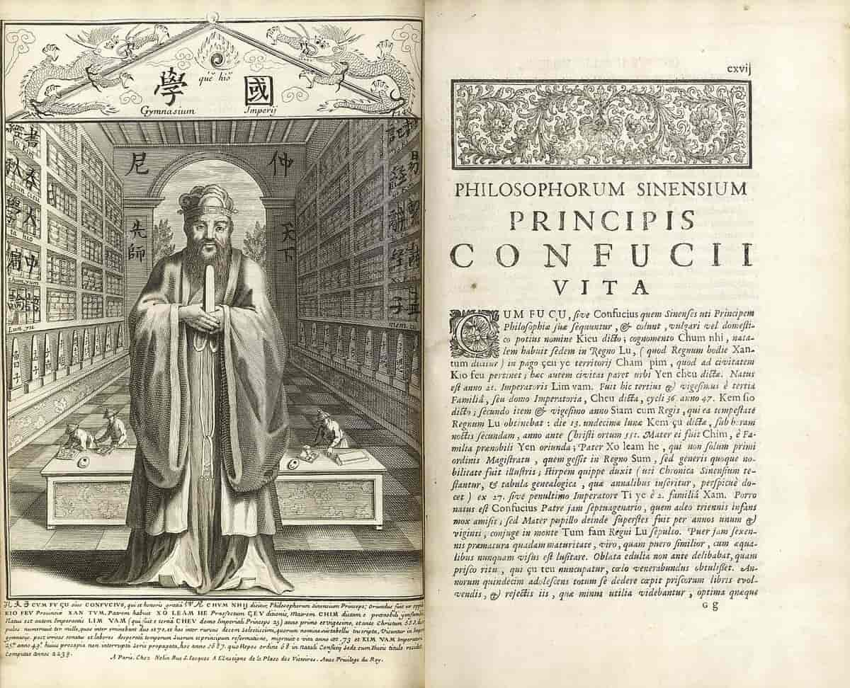 Confucius, Philosopher of the Chinese, or, Chinese Knowledge Explained in Latin, an introduction to Chinese history and philosophy published at Paris in 1687 by a team of Jesuits working under Philippe Couplet.