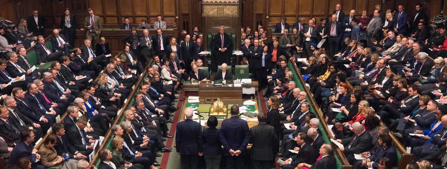 House of Commons i 2019, hvor Underhuset krævede genforhandling af Brexit-aftale