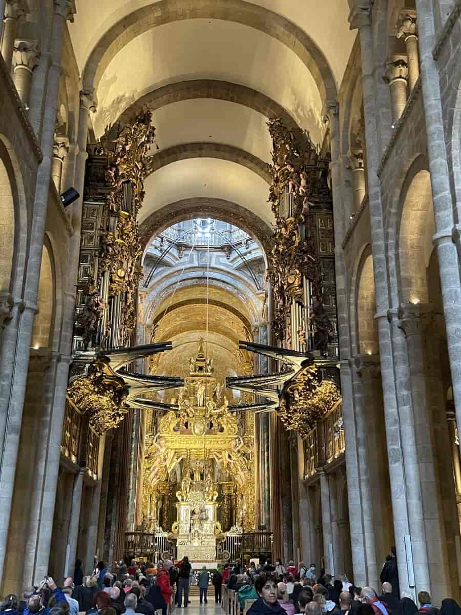 Pilgrimsmesse i Katedralen, Santiago de Compostela. Maj 2022