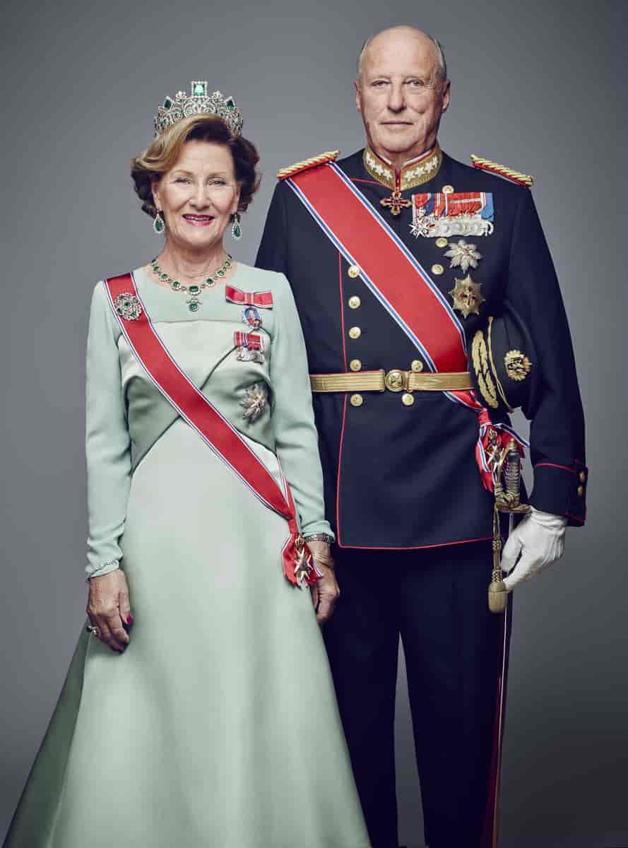 Dronning Sonja og kong Harald i 2016