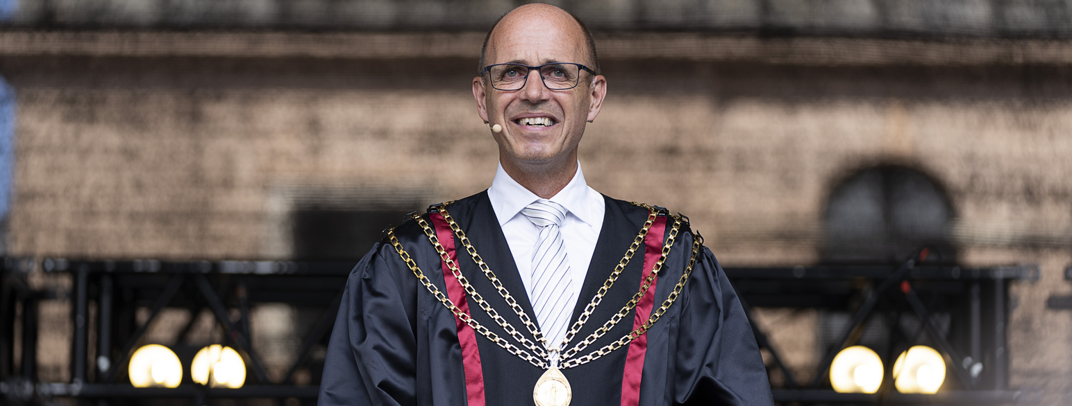 Rektor Henrik C. Wegener ved immatrikulationsfesten på Københavns Universitet den 26. august 2022 