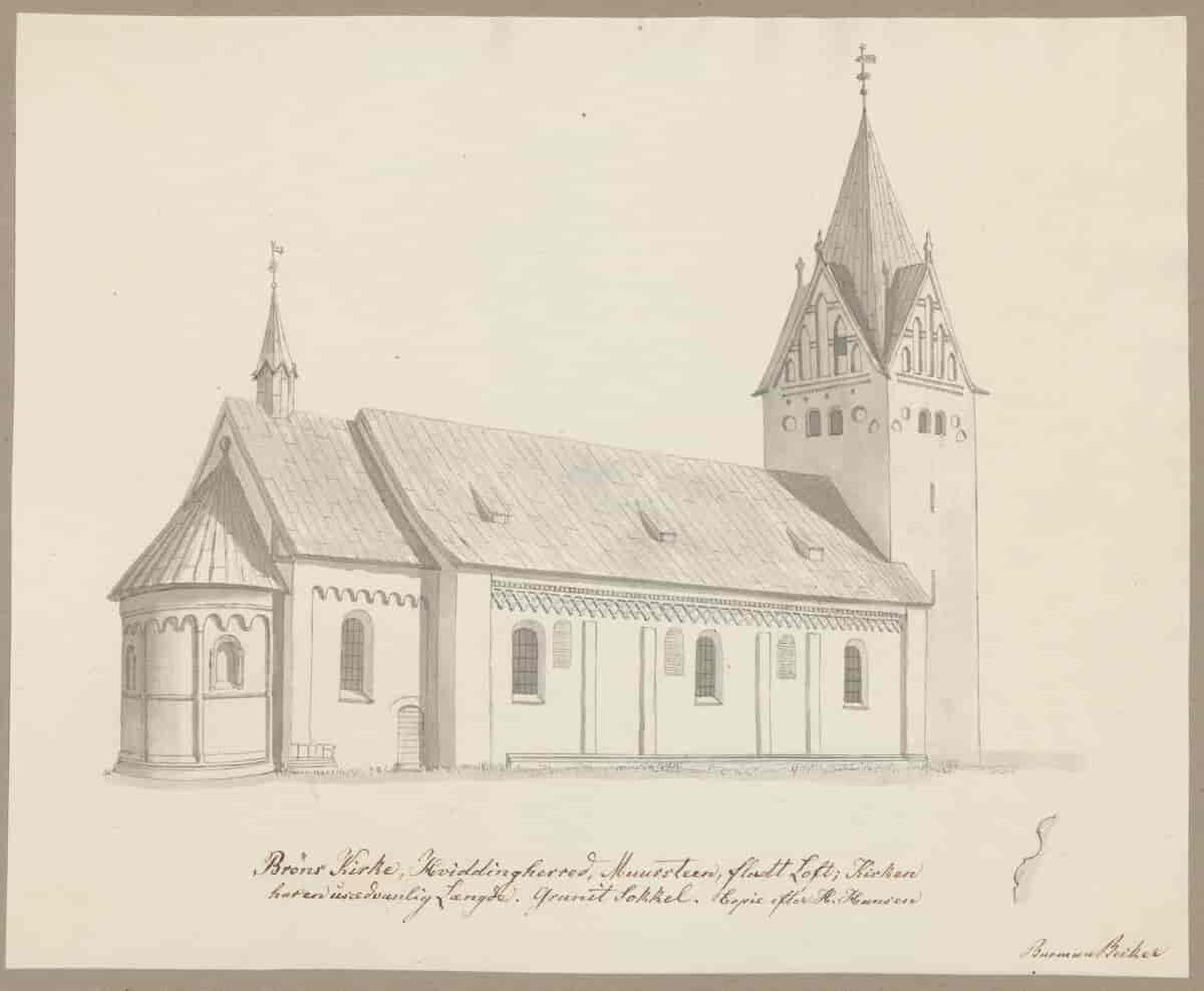 Brøns Kirke, Hviddingeherred