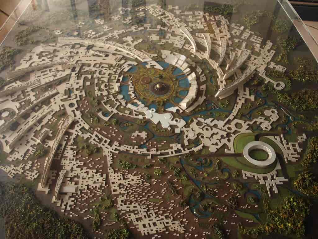 Model af Aurovilles grundplan