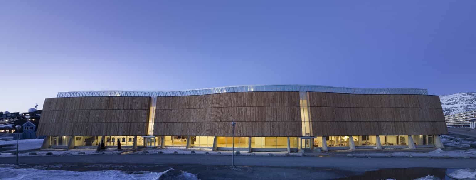 Katuaq, Grønlands Kulturhus, der ligger midt i Nuuk