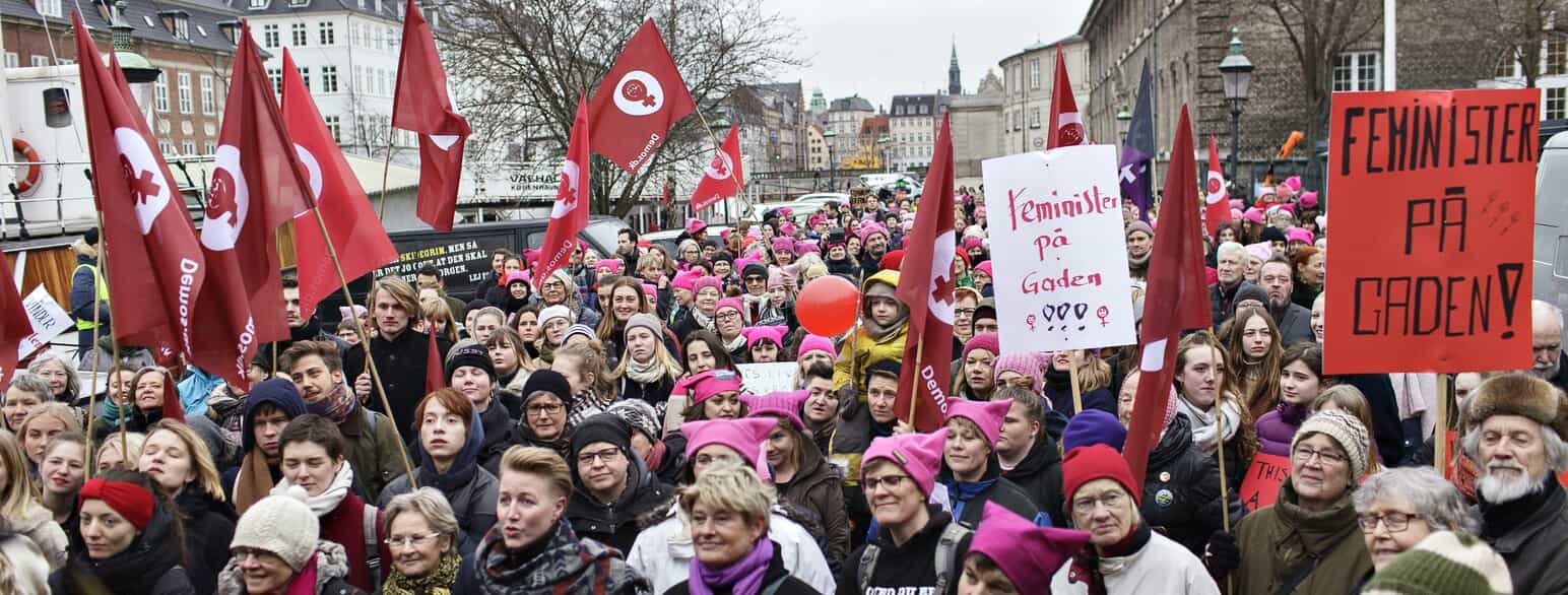 Demonstration i København på Kvindernes Internationale Kampdag d. 8. marts 2017.