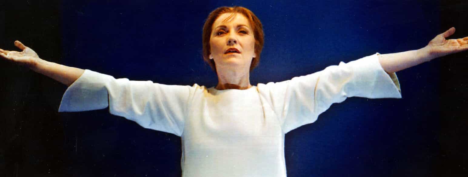 Susse Wold i rollen som H.C. Andersens Snedronningen i 1996.
