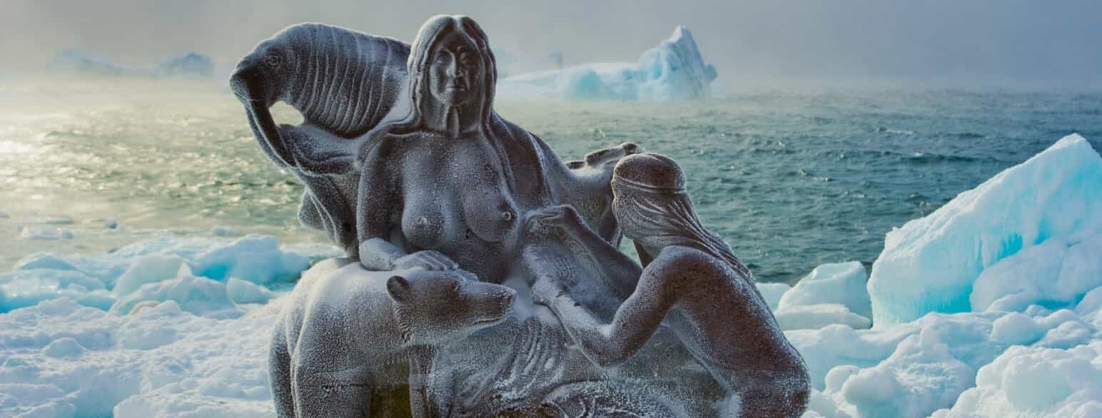 Havets Moder, skulptur af Christian Rosing i Nuuk. Havets Moder, Sassumap Arnaa, er en af de vigtigste skikkelser inden for inuitisk mytologi