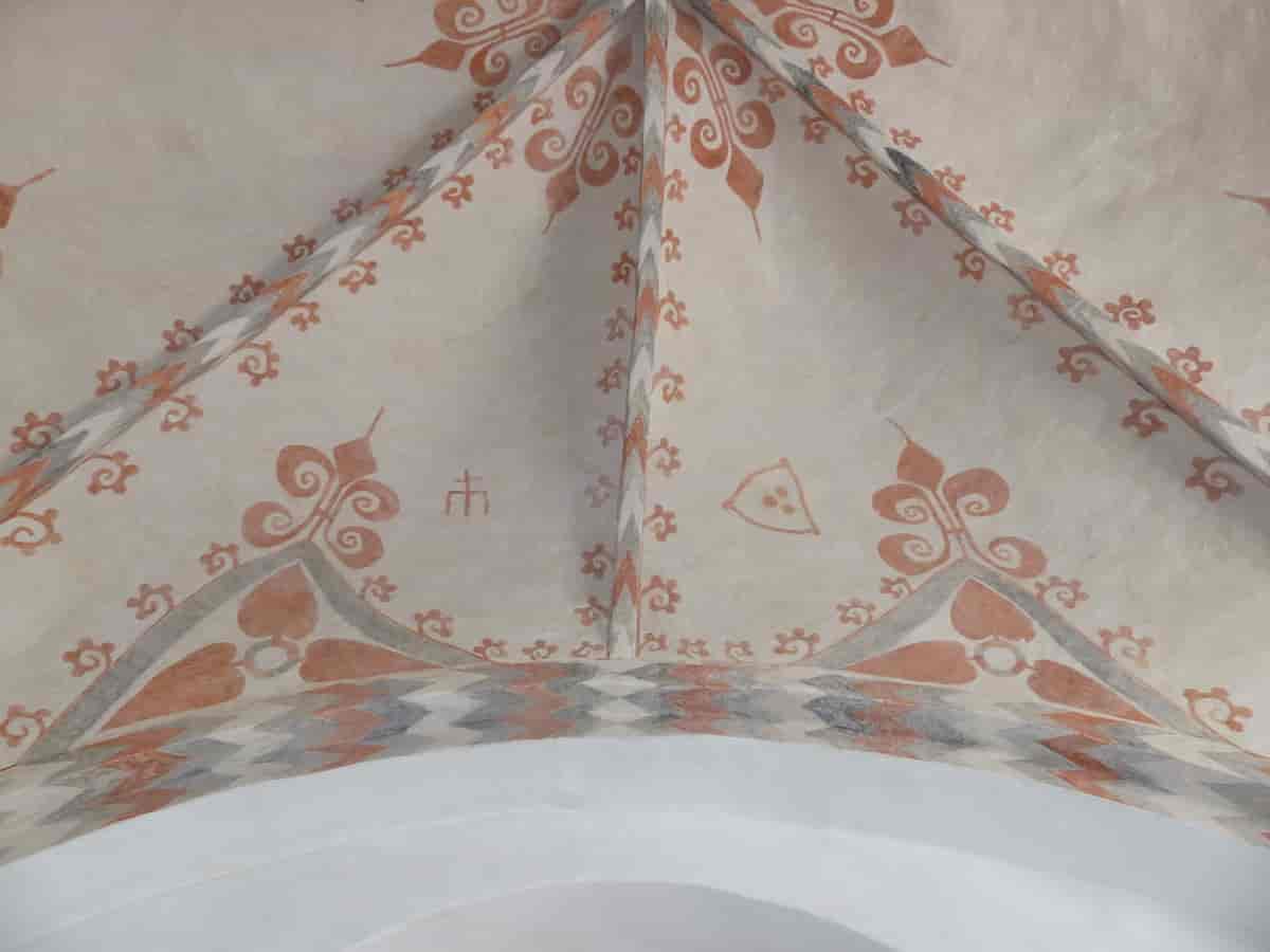 Kalkmalerier i Alslev Kirke