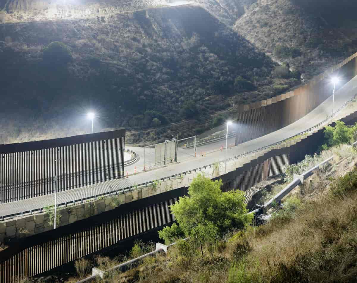 Muren mellem USA og Mexico.