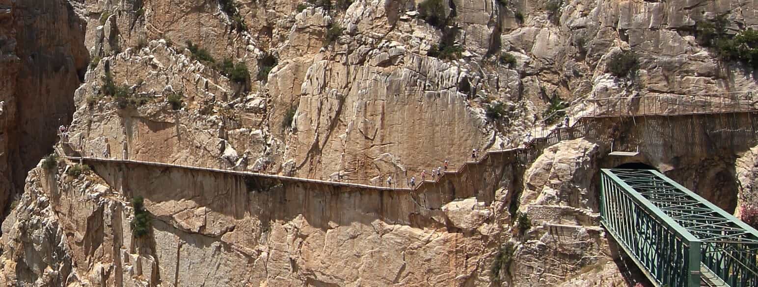 Caminito del Rey, "verdens farligste sti", fotograferet i 2017.