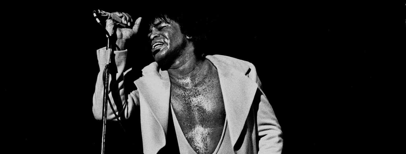 James Brown synger i Musikhalle i Hamburg, 1973