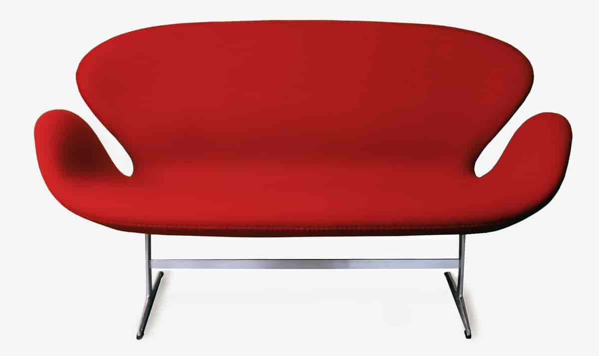 Arne Jacobsens sofa 'Svanen', designet i 1958