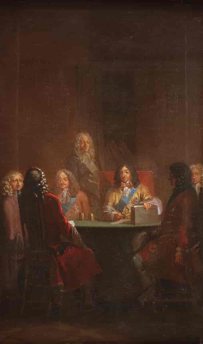 "Christian V giver Danske Lov 1683"