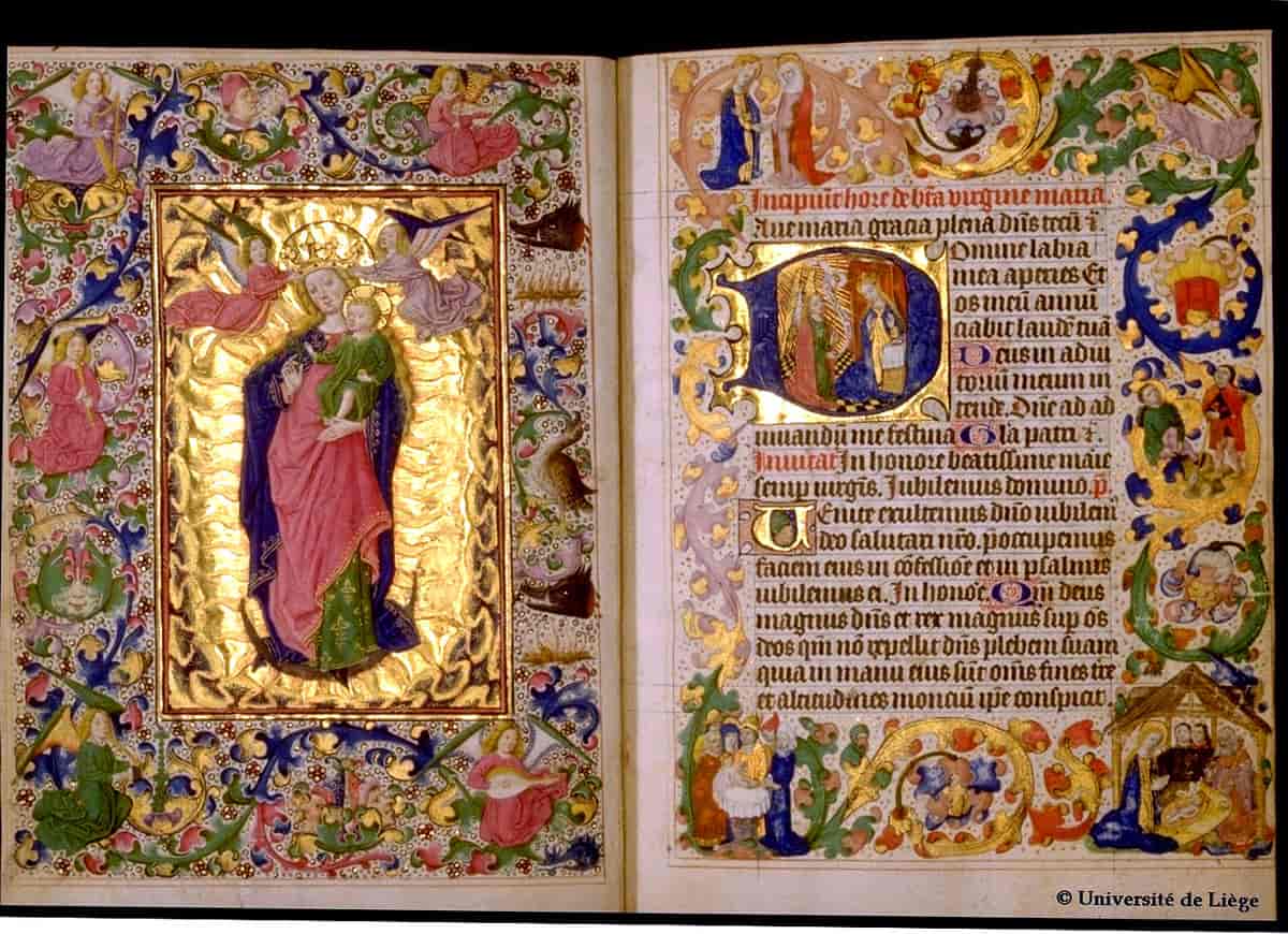 Fransk livre d'heure fra 1400-tallet