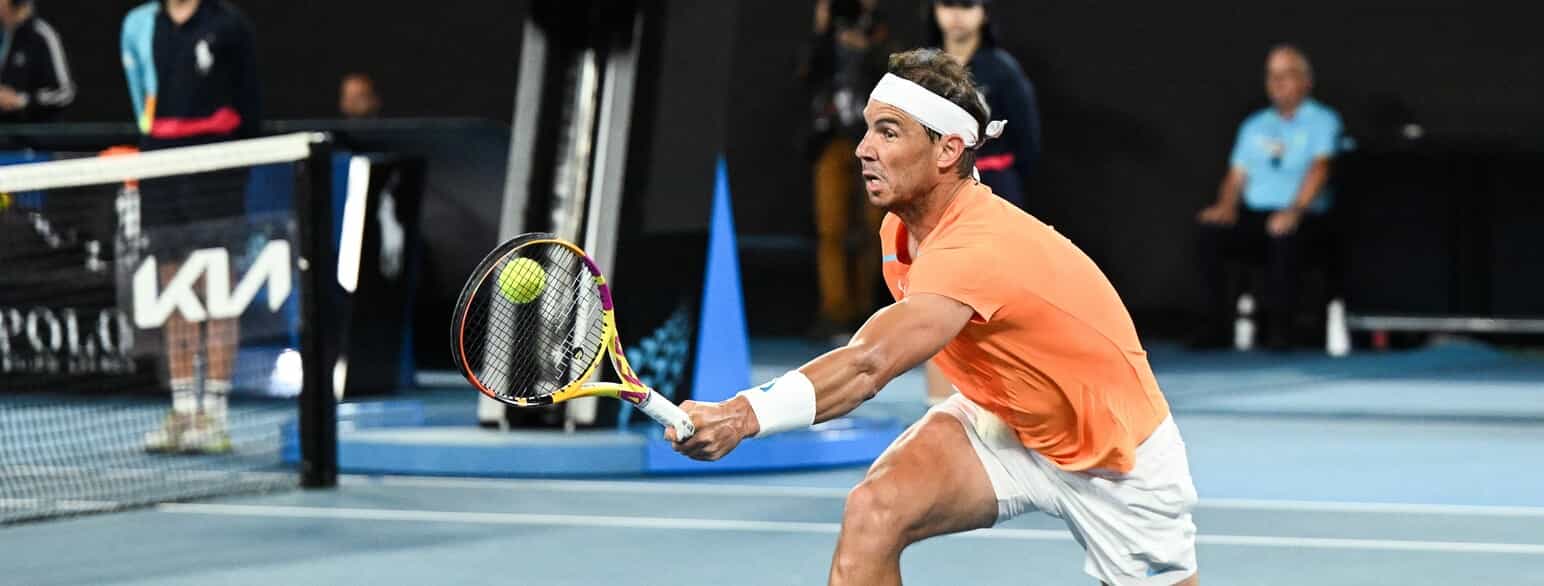 Rafael Nadal under Australian Open 2023