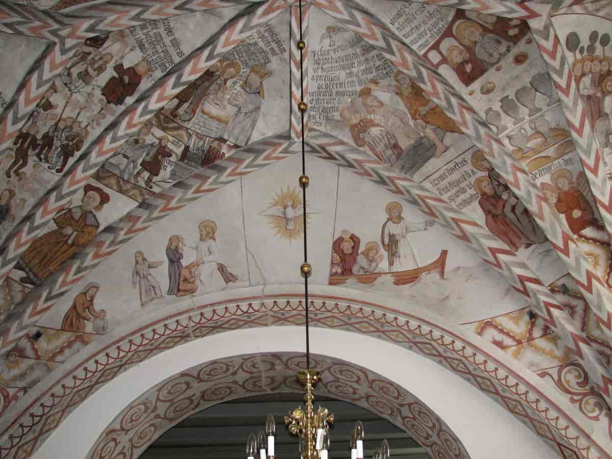 Kalkmalerier i Oddense Kirke