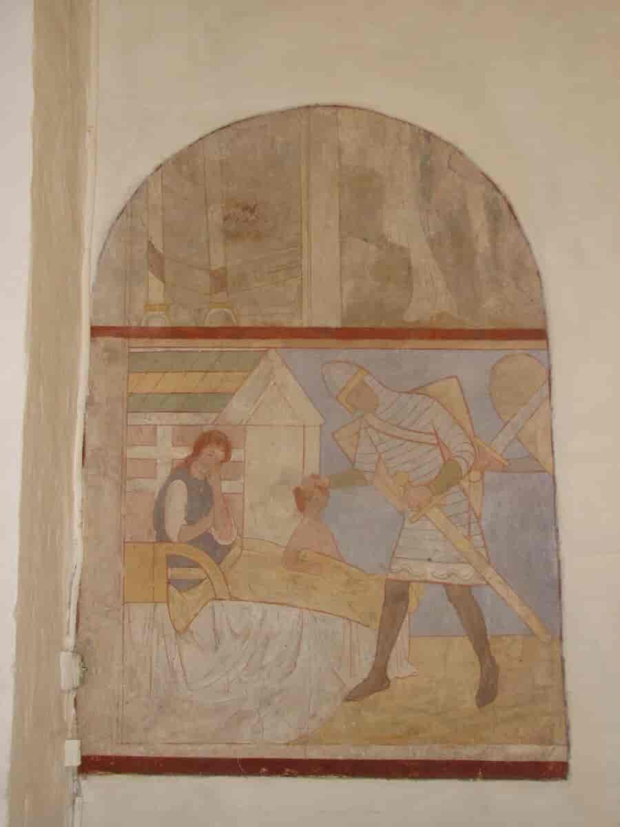 Kalkmalerier i Kregme Kirke