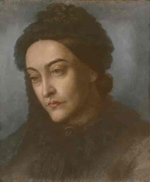 Portræt af Christina Rossetti fra 1877