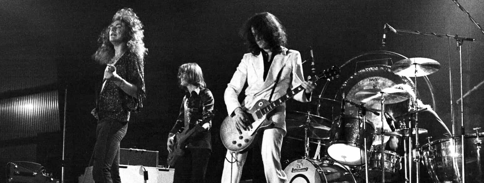 Led Zeppelin ved en koncert i 1973
