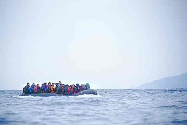 Bådflygtninge på Middelhavet