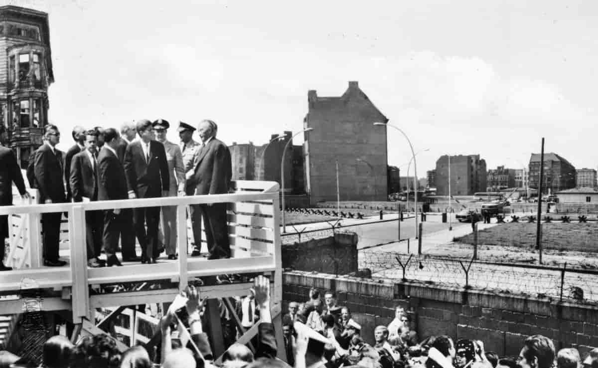 Præsident Kennedy ved Berlinmuren