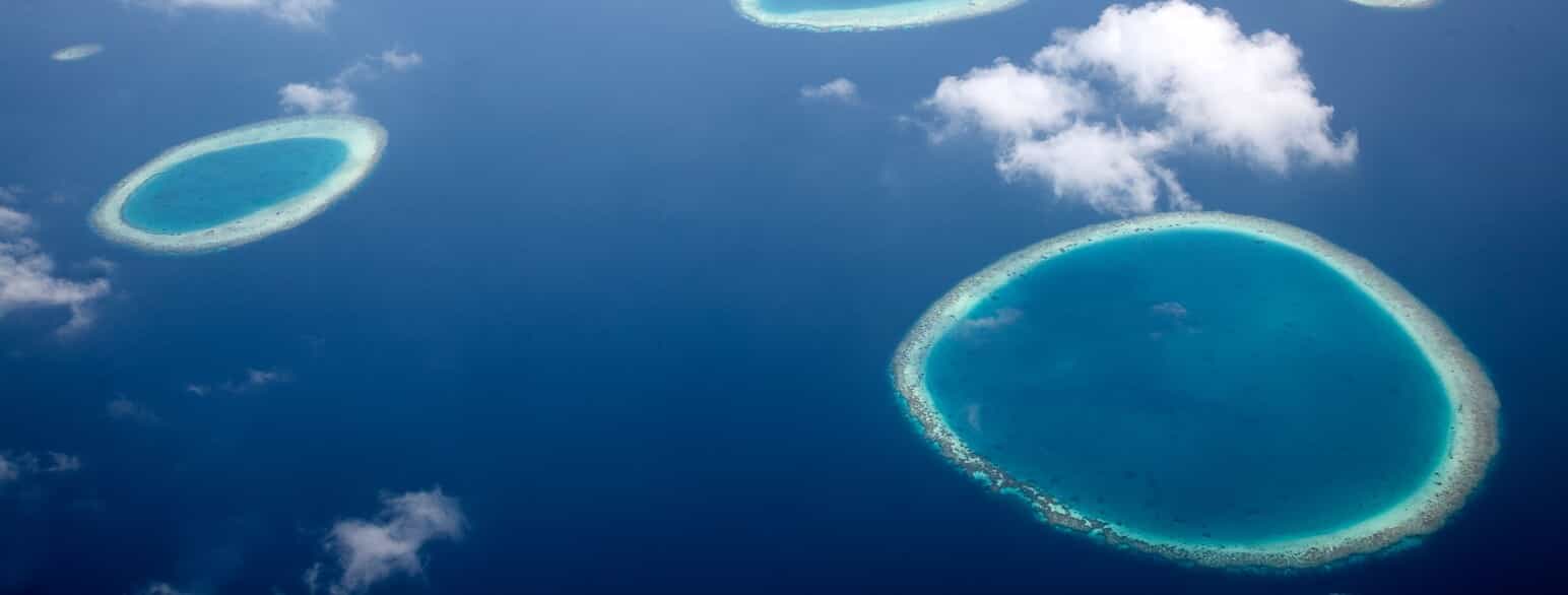 Atoller i Maldiverne i Det Indiske Ocean