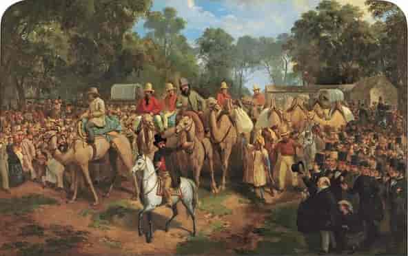 Burke og Wills ekspeditionen forlader Melbourne, 1860