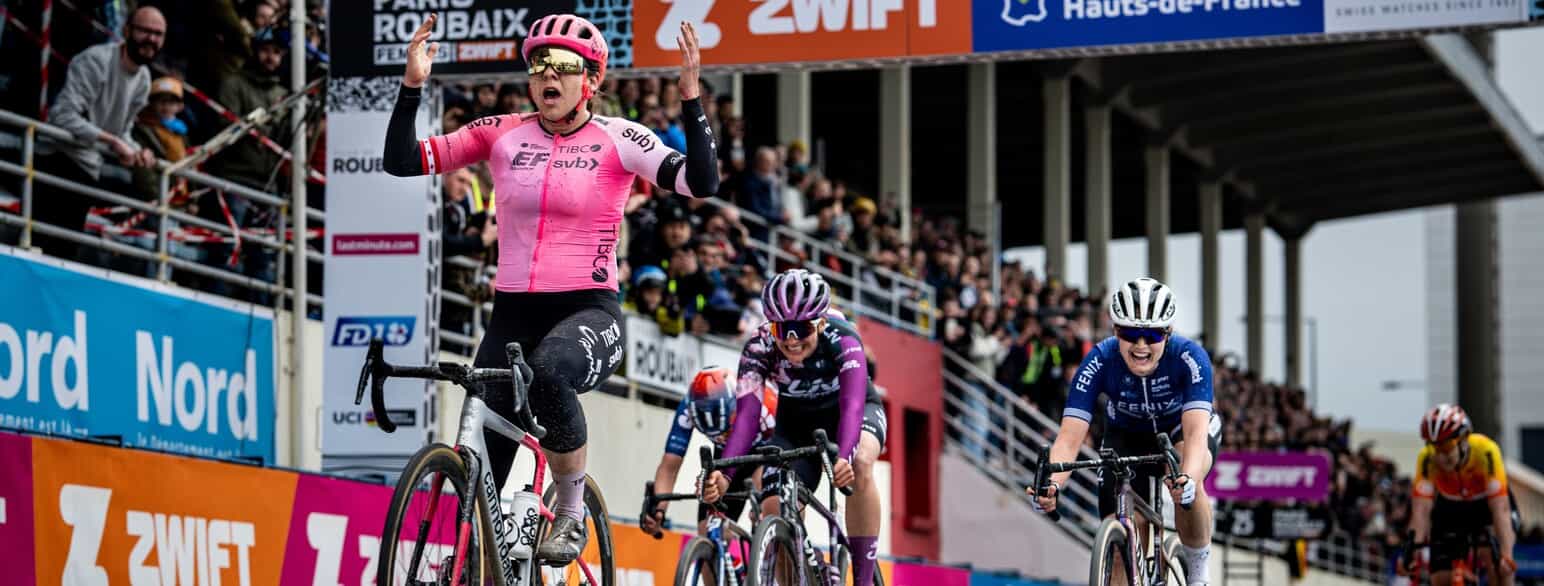 Alison Jackson fra EF Education vinder tredje udgave af Paris-Roubaix Femmes, 2023