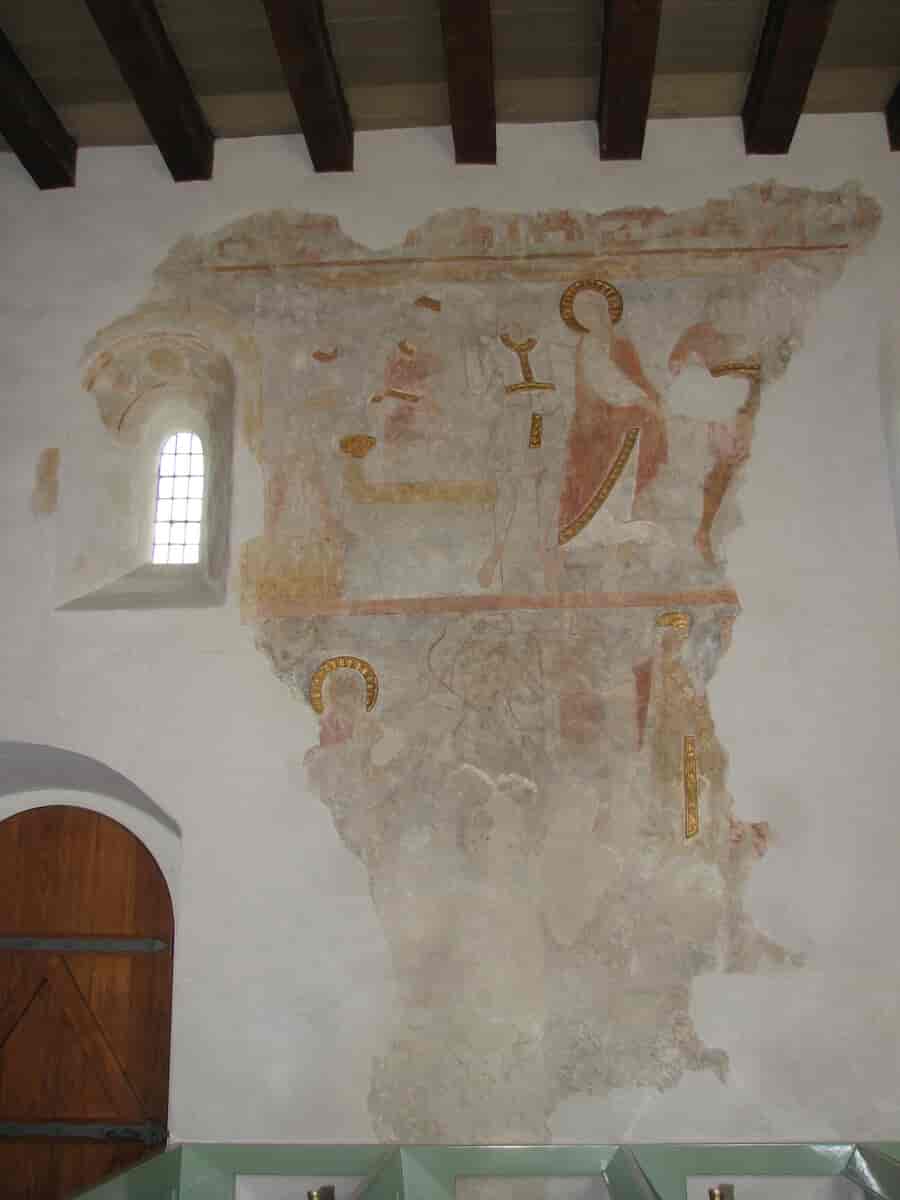 Kalkmalerier i Måløv Kirke