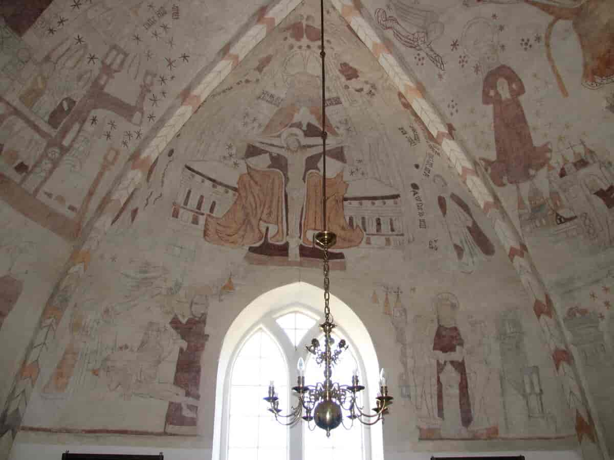 Kalkmalerier i Sæby Kirke - Kalundborg