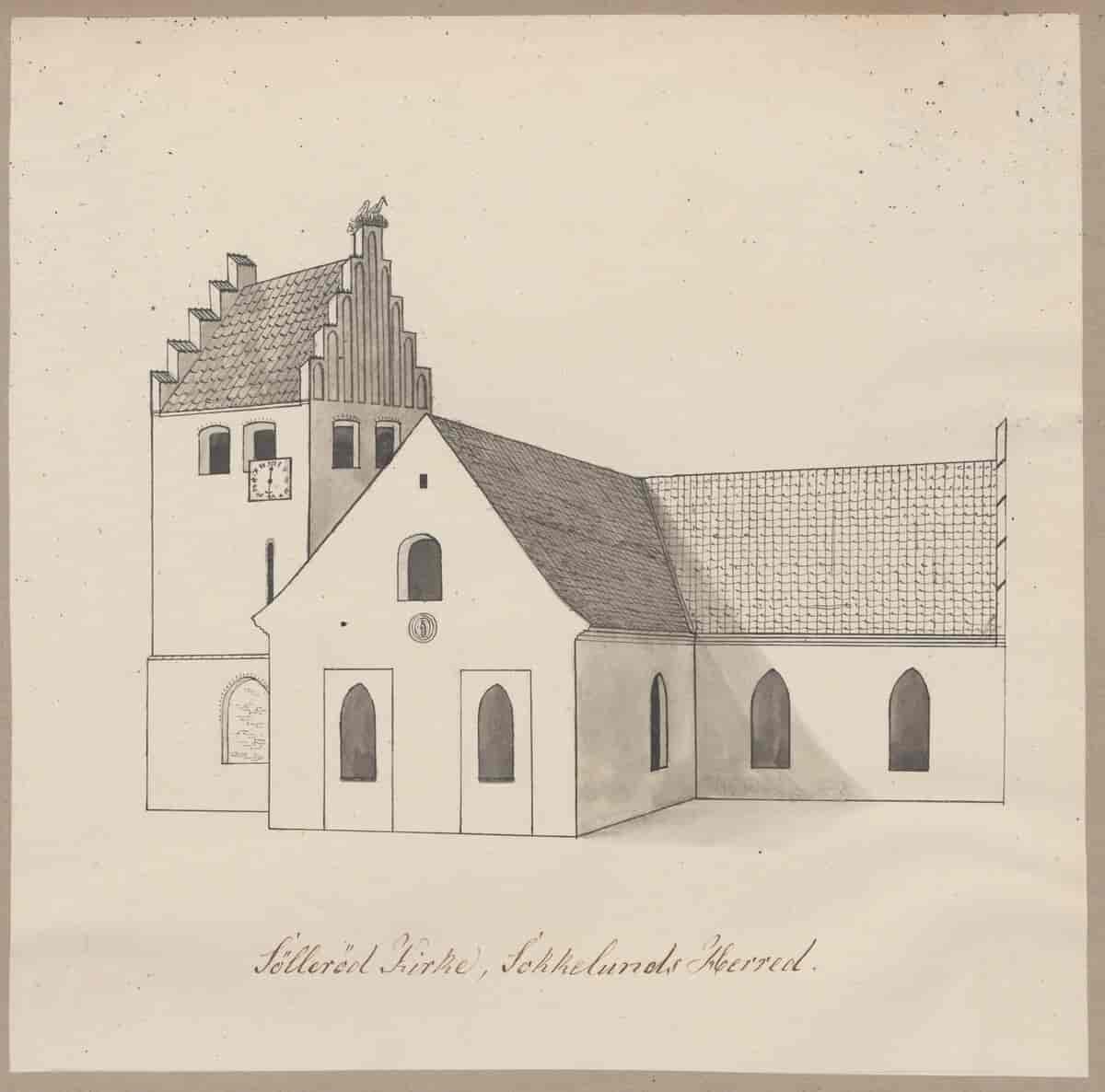 Kirketegning af Søllerød Kirke, Sokkelunds Herred