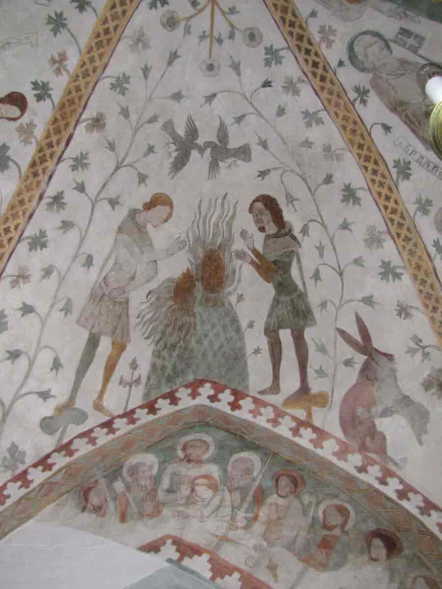 Kalkmaleri i Birkerød Kirke