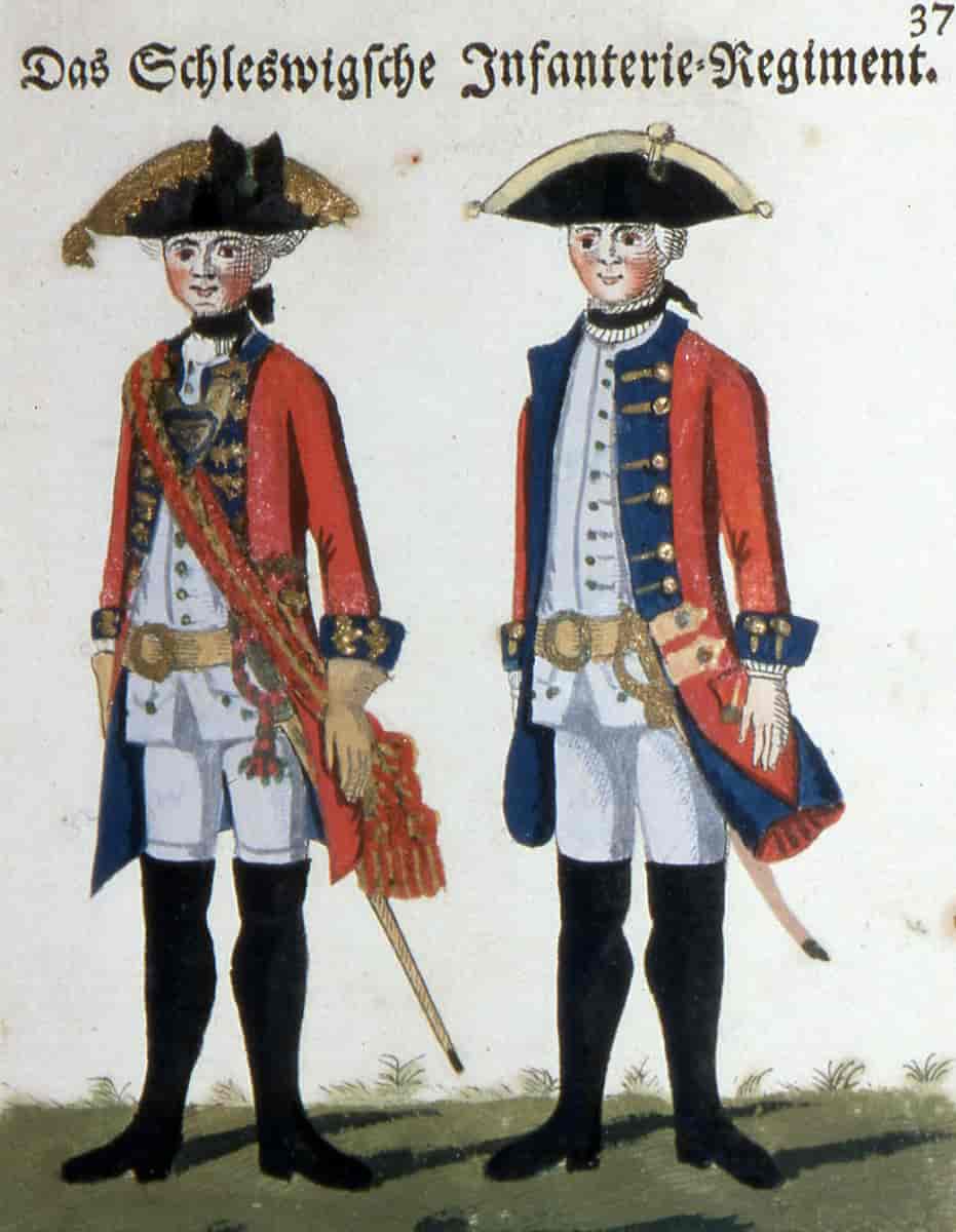 Uniformskjoler med rabatter, 1761
