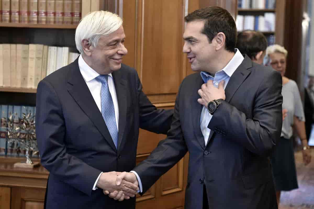 Prokopis Pavlopoulos og Alexis Tsipras i 2018.