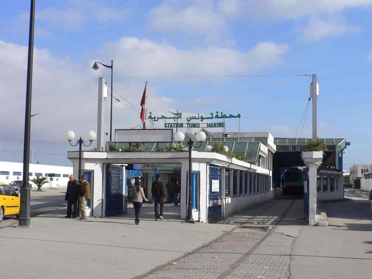 TGM togstationen i Tunis