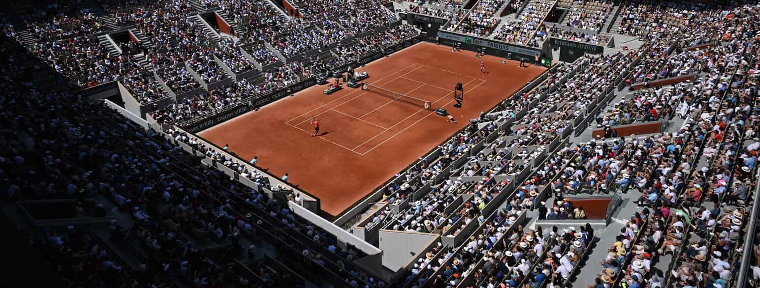 Court Philippe-Chatrier er French Opens centrecourt. Foto fra 2023