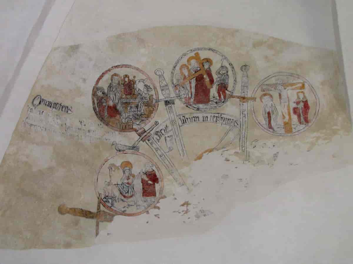 Kalkmalerier i Åsted Kirke