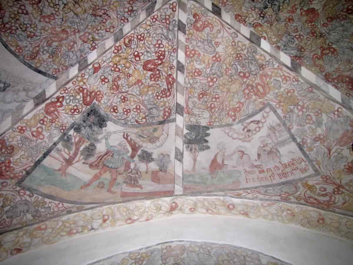 Kalkmalerier i Lønborg Kirke