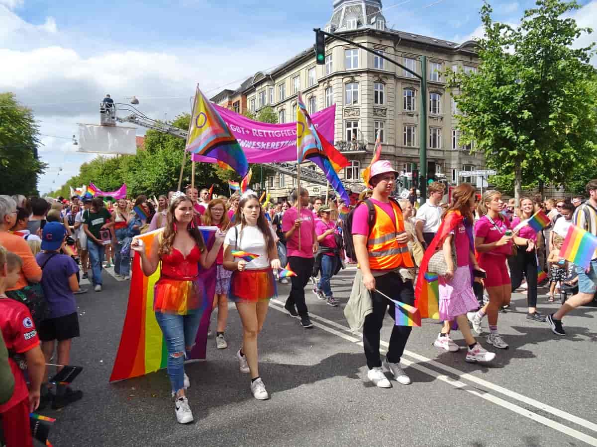 Radikale Venstre i prideparaden i København 2022