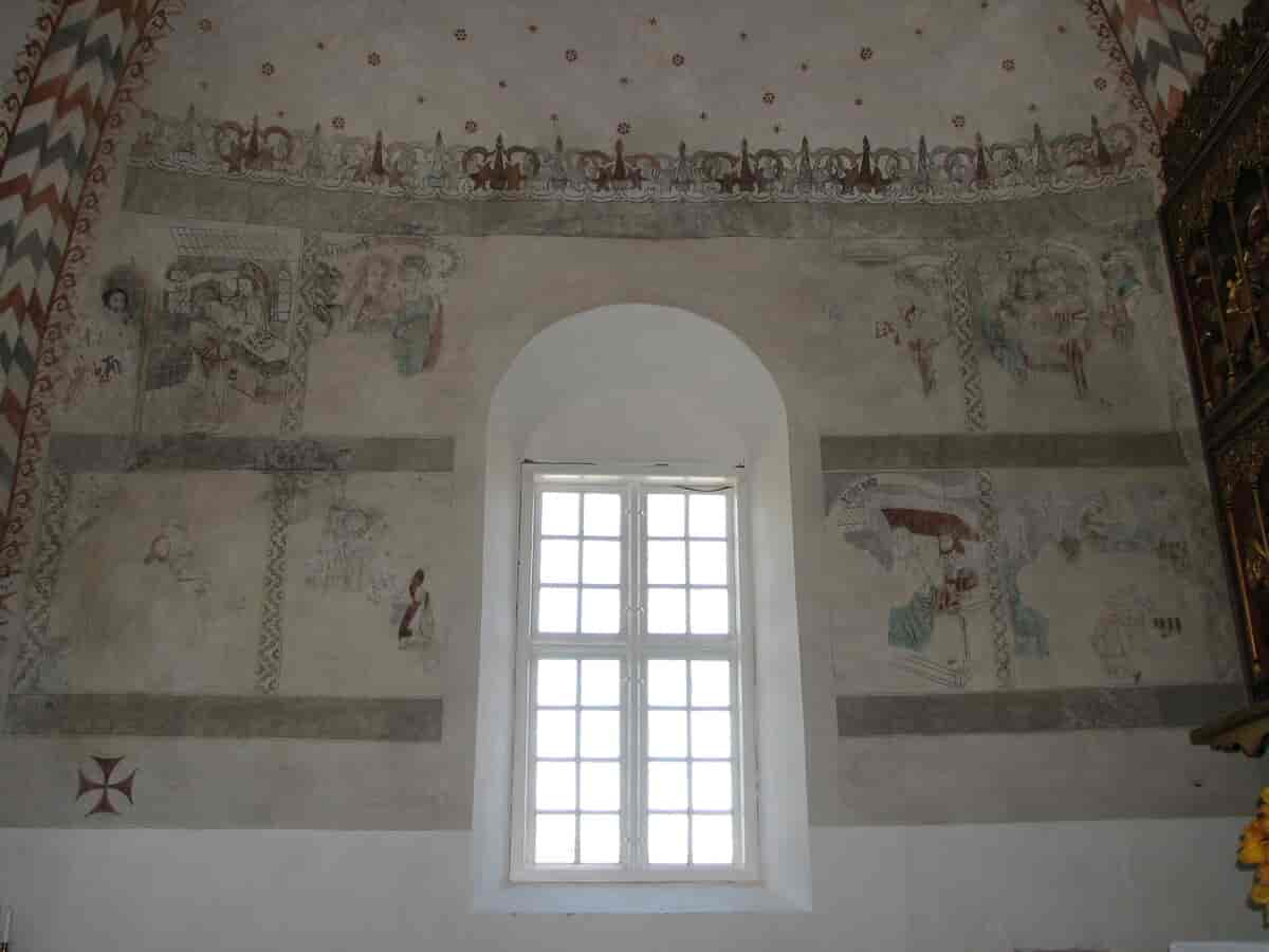 Kalkmalerier i Bregninge Kirke
