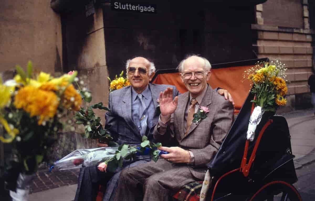Axel Axgil og Eigil Axgil den 1. oktober 1989