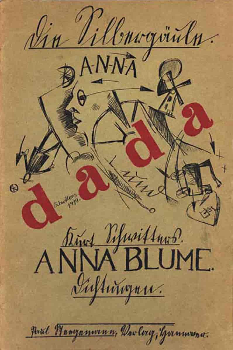 Forside af Kurt Schwitters digtsamling "Anna Blume"